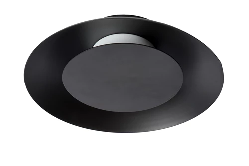 Lucide FOSKAL - Deckenleuchte - Ø 21,5 cm - LED - 1x6W 2700K - Schwarz - ausgeschaltet